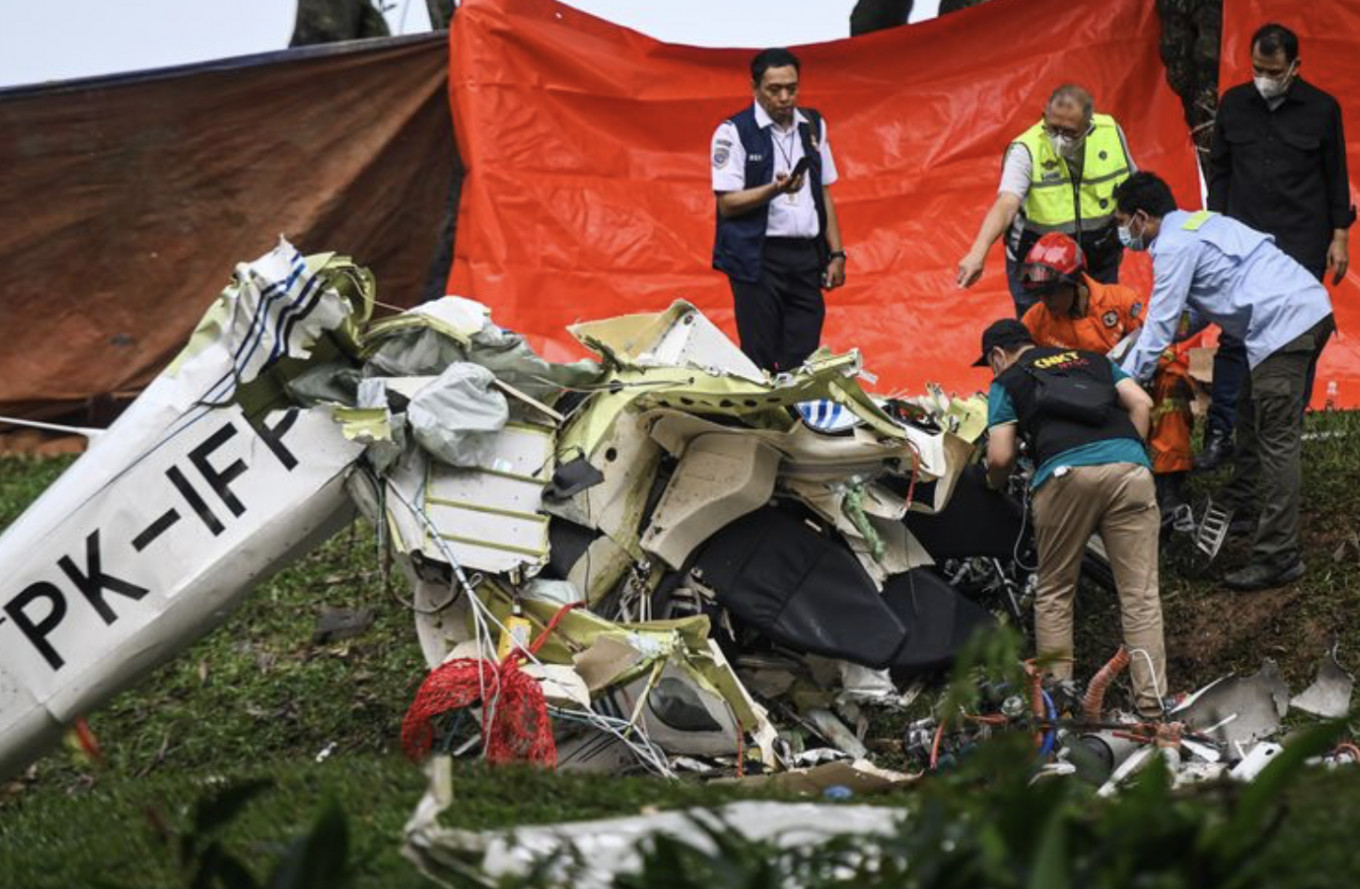 Three Dead After Light Aircraft Crash in South Tangerang, Indonesia